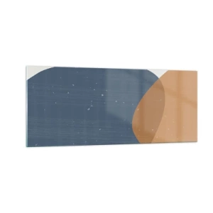 Billede på glas - Ovaler og påvirkninger - 100x40 cm