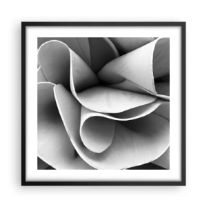 Plakat i sort ramme - Hvad der sker i rummet - 50x50 cm