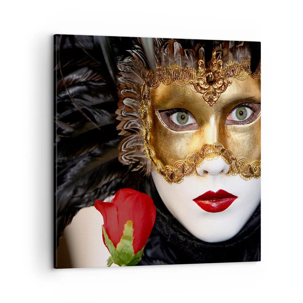 Lærredstryk - Billede på lærred - Fordi livet er et stort bal - 50x50 cm