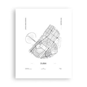 Plakat - Dubais anatomi - 40x50 cm
