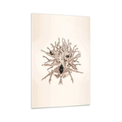 Billede på glas - Blomstrende i dans - 70x100 cm