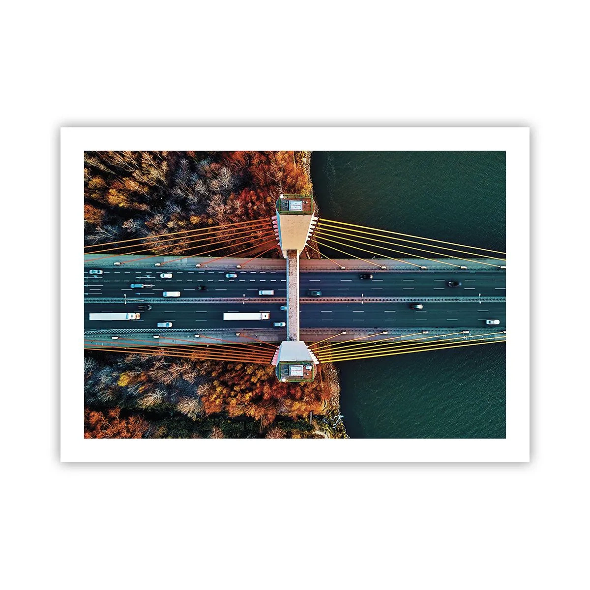 Plakat - Bag vandet, bag skovene - 70x50 cm