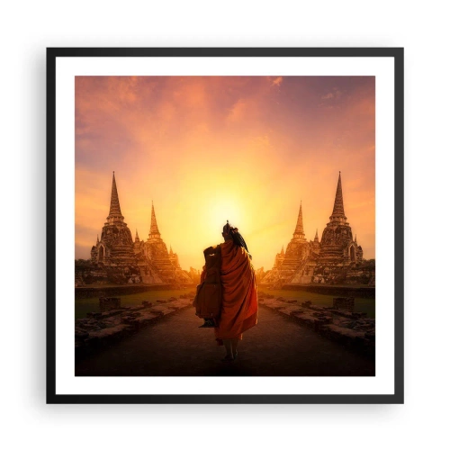 Plakat i sort ramme - I fred for evigt - 60x60 cm