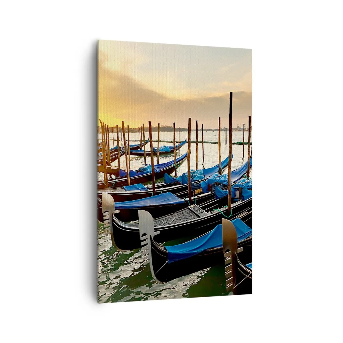 Lærredstryk - Billede på lærred - Før travlheden kommer - 80x120 cm