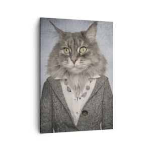 Lærredstryk - Billede på lærred - Pelse er igen på mode - 50x70 cm