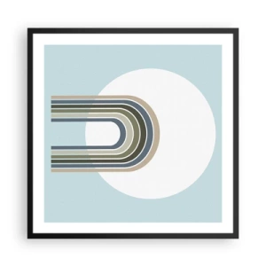 Plakat i sort ramme - Uimodståelig tiltrækningskraft - 60x60 cm