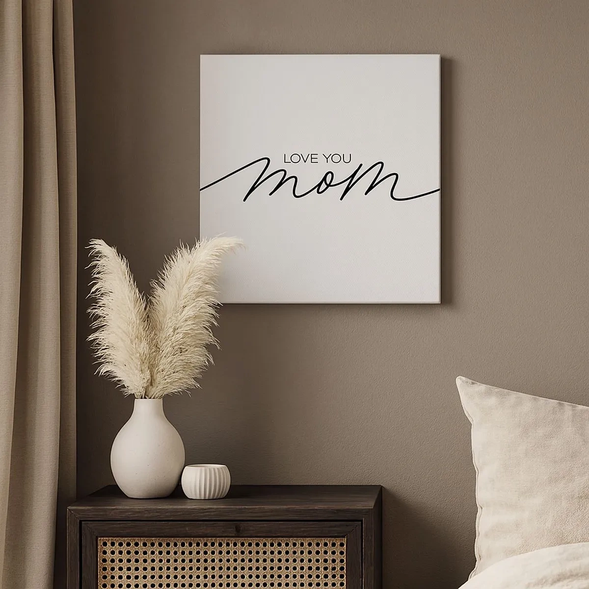 Lærredstryk - Billede på lærred - Stor følelse - 30x30 cm