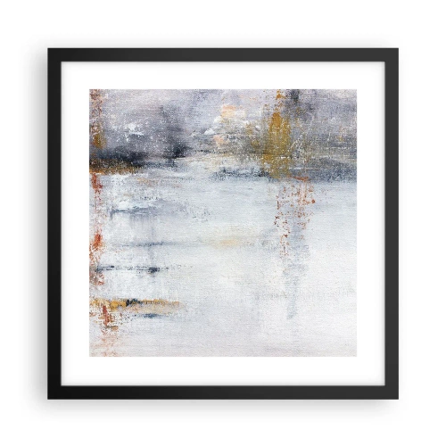 Plakat i sort ramme - Bag lufttæppet - 40x40 cm