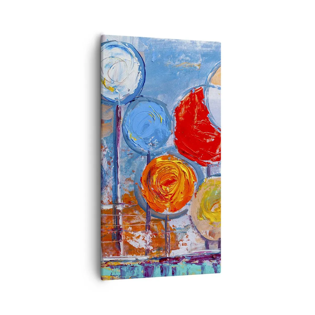 Lærredstryk - Billede på lærred - Mirakler på en pind - 55x100 cm