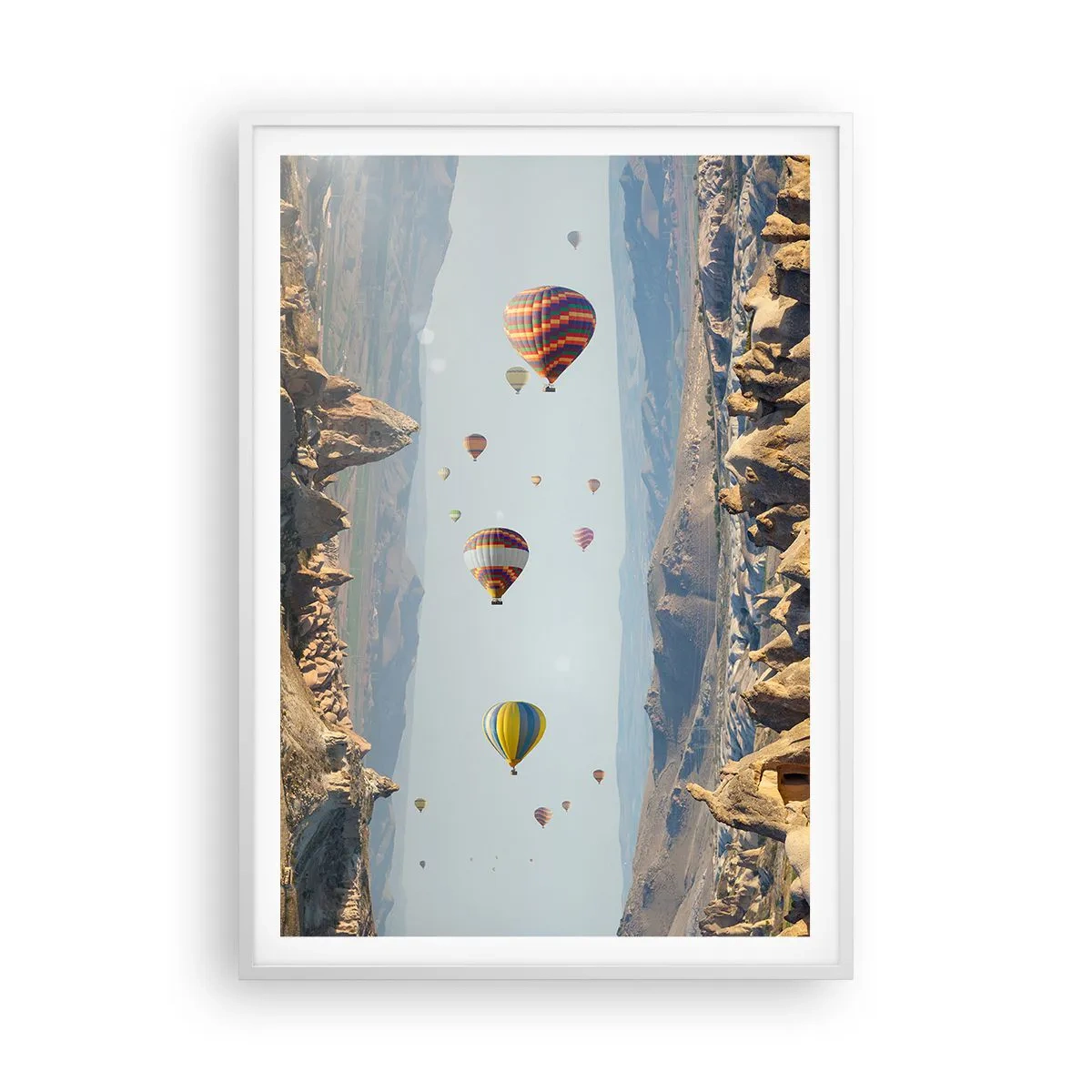 Plakat i hvid ramme - Alt er muligt her - 70x100 cm