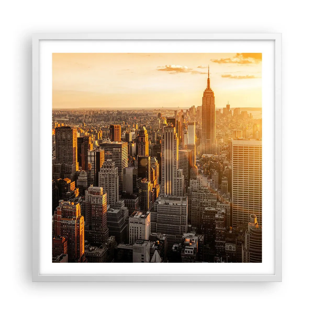 Plakat i hvid ramme - At vokse i solen - 60x60 cm