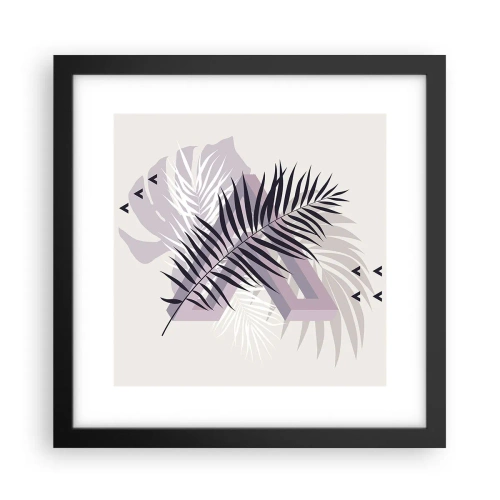 Plakat i sort ramme - Skygge af en skygge - 30x30 cm