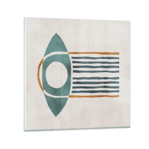 Billede på glas - Tegn og ritualer - 30x30 cm