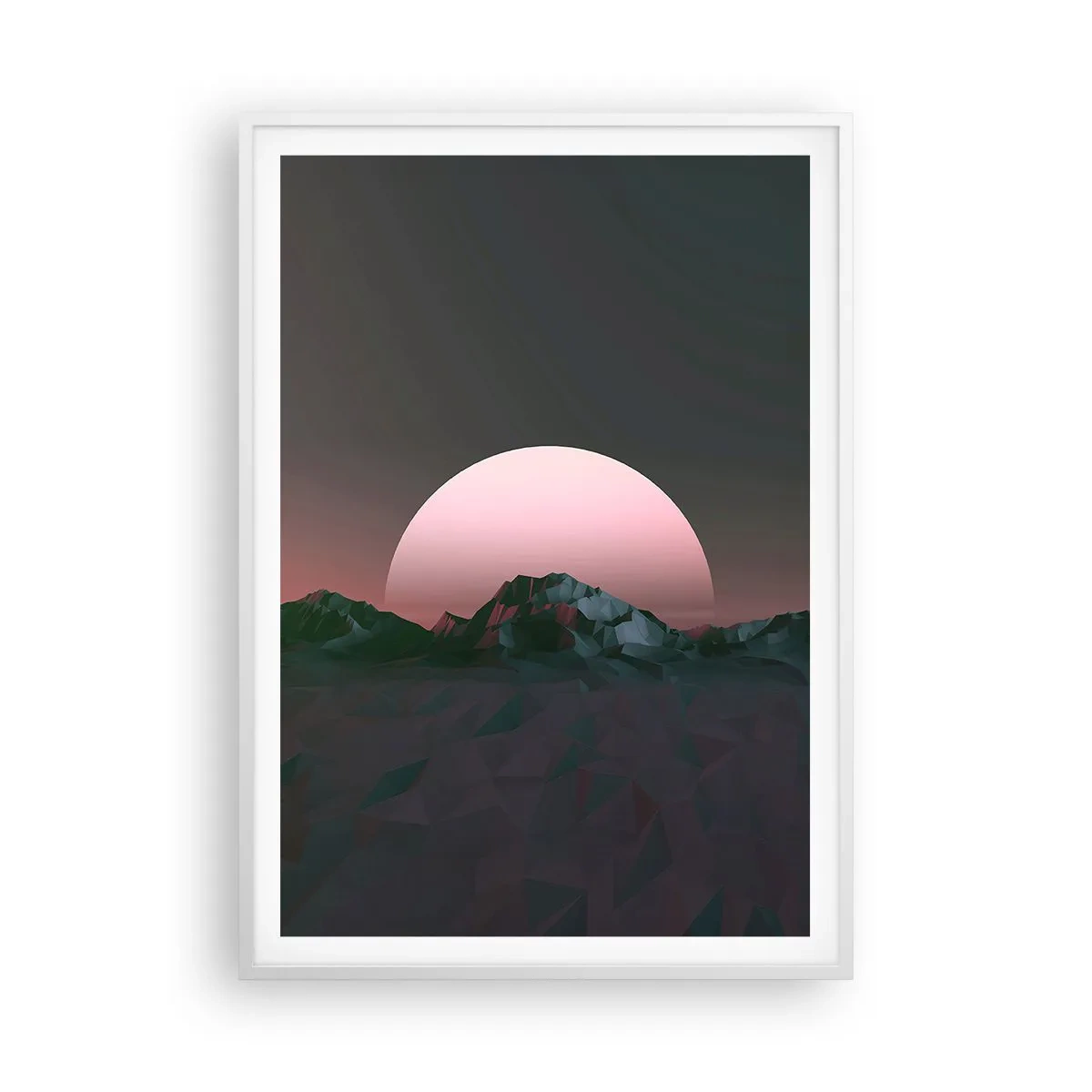 Plakat i hvid ramme - I en nabogalakse - 70x100 cm