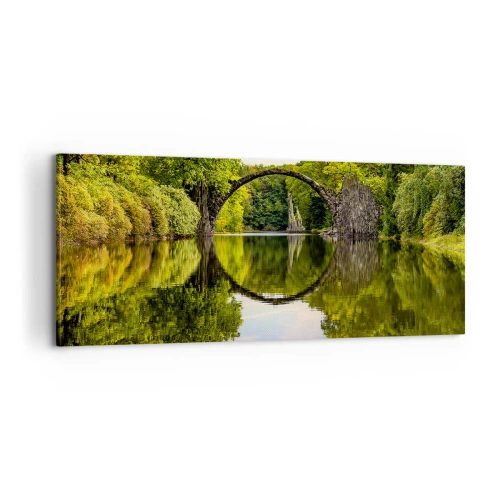 Lærredstryk - Billede på lærred - På mødet mellem to verdener - 100x40 cm