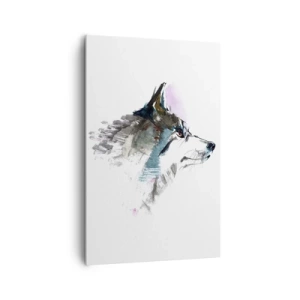 Lærredstryk - Billede på lærred - Når vi taler om ulven - 80x120 cm