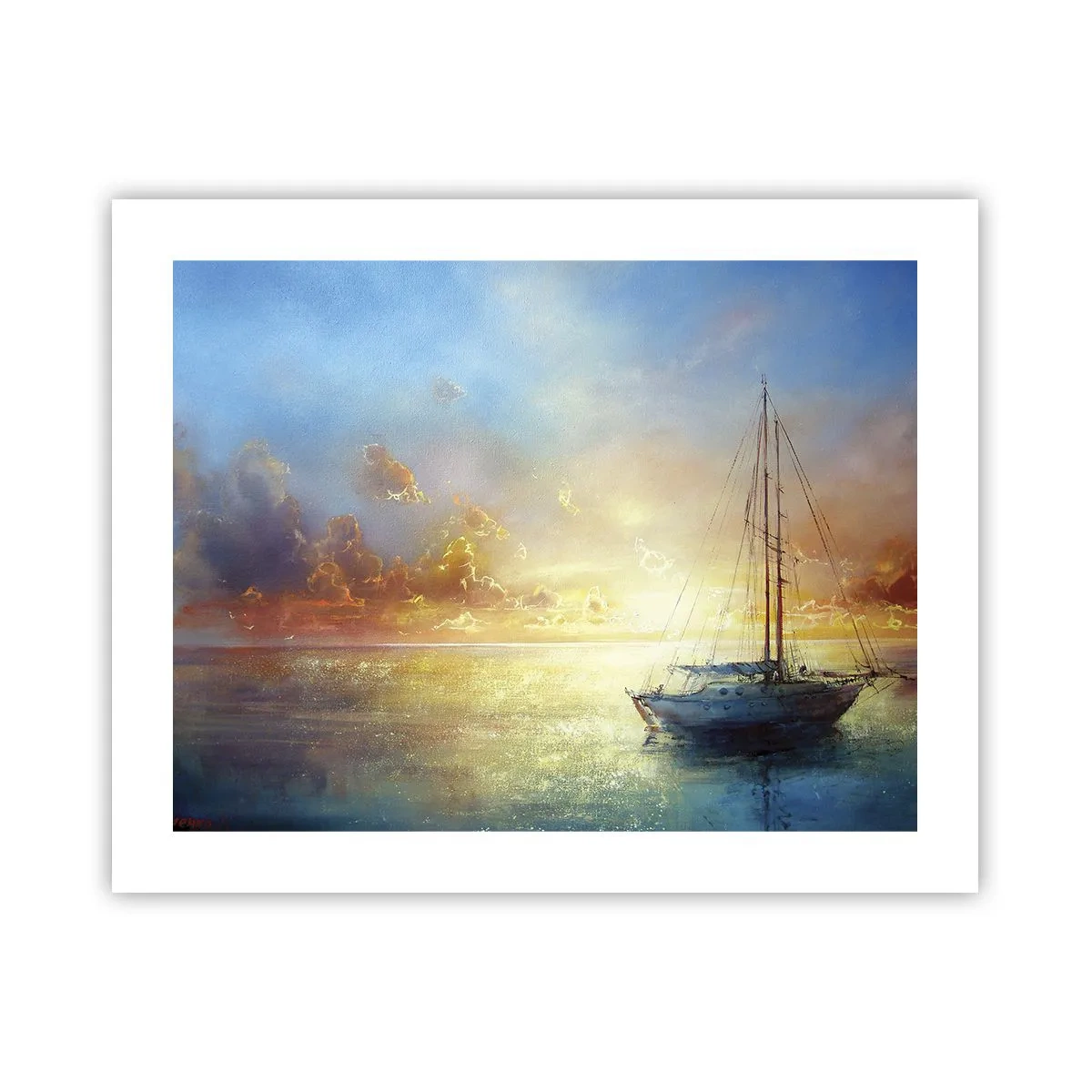 Plakat - I en gylden bugt - 50x40 cm