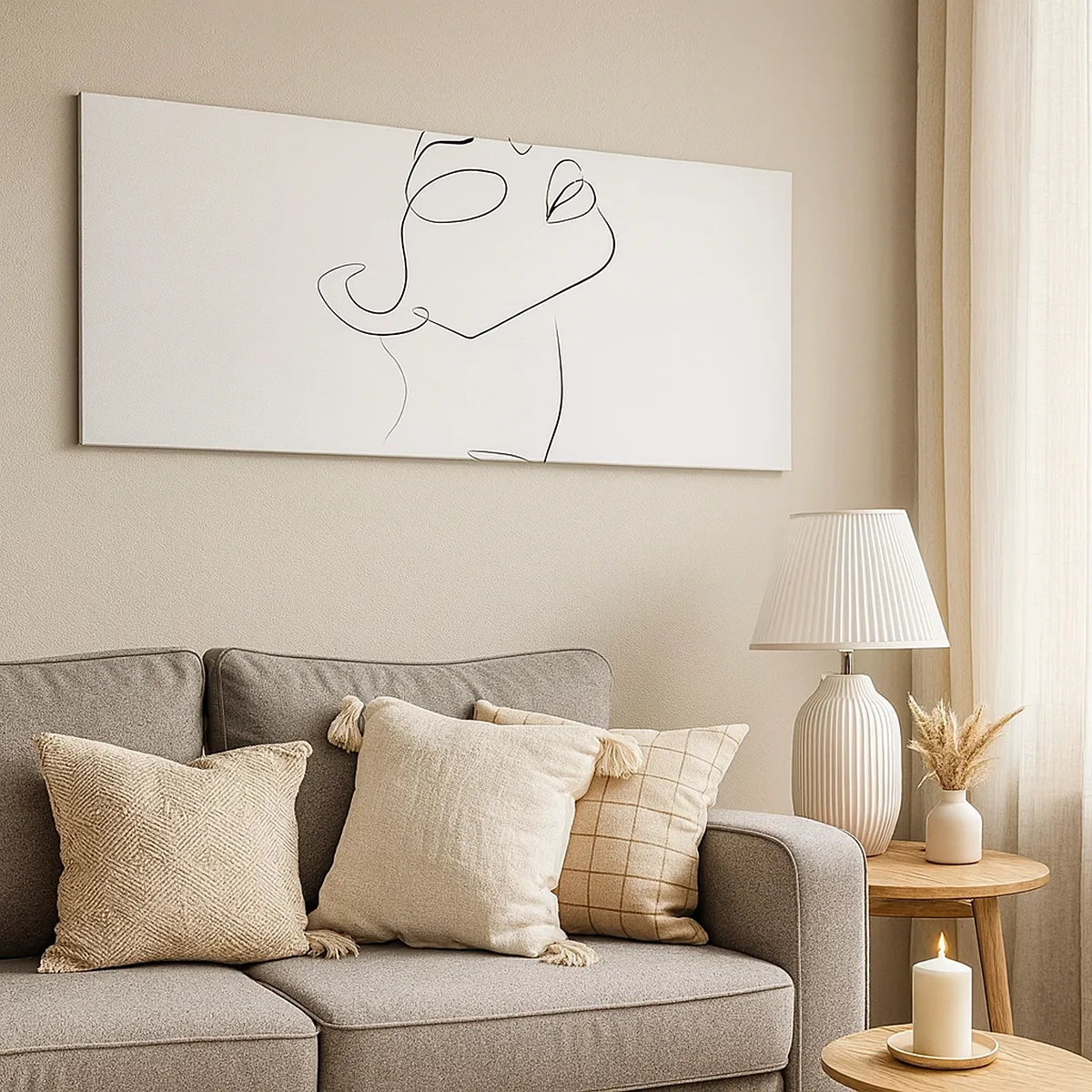 Lærredstryk - Billede på lærred - En drømmes slyngninger - 30x30 cm