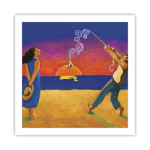 Plakat - Mere end en stjerne fra himlen - 60x60 cm