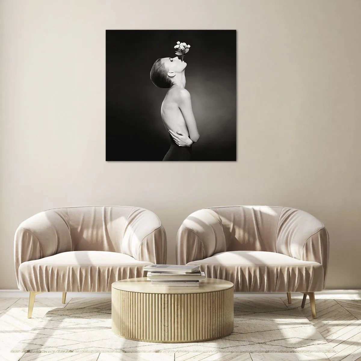 Billede på glas - Excentrisk elegance - 40x40 cm