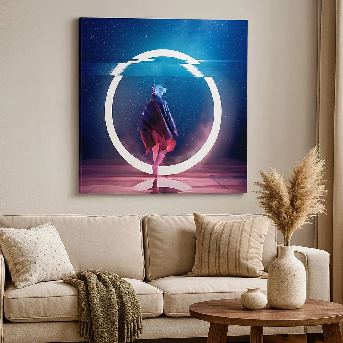 Lærredstryk - Billede på lærred - Mellem verdener - 30x30 cm