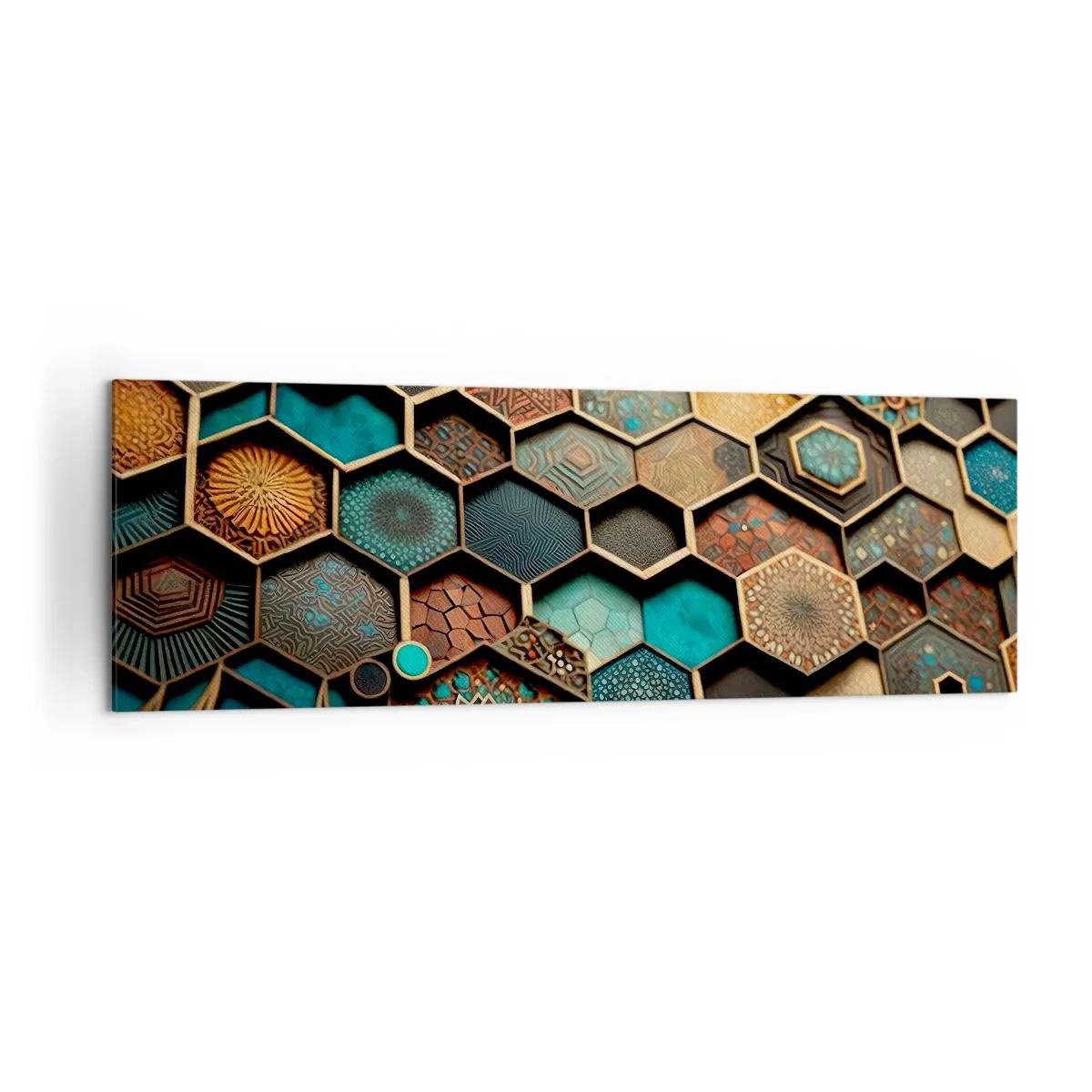 Lærredstryk - Billede på lærred - Arabiske ornamenter - en variation - 160x50 cm