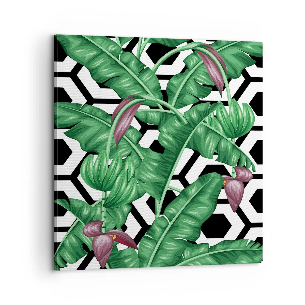 Lærredstryk - Billede på lærred - Symmetrisk komposition fra naturen - 60x60 cm