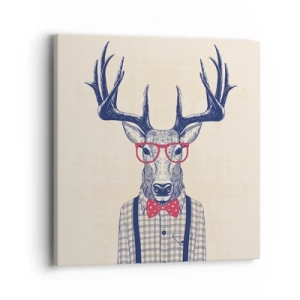 Lærredstryk - Billede på lærred - Et underholdende ekstravaganza - 40x40 cm