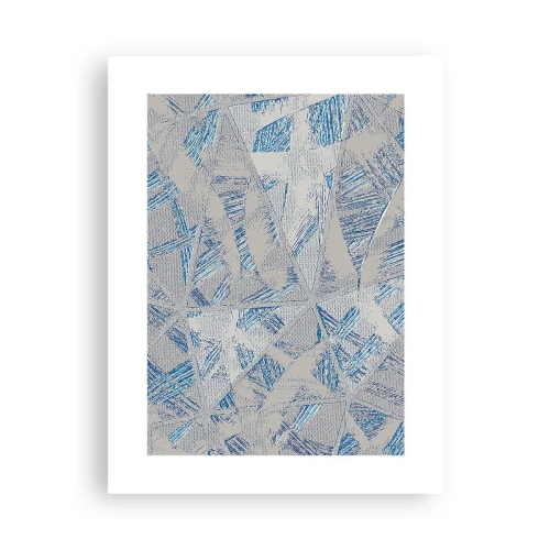 Plakat - I en gråblå labyrint - 30x40 cm