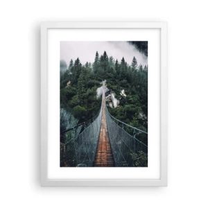 Plakat i hvid ramme - Kun for ørne - 30x40 cm