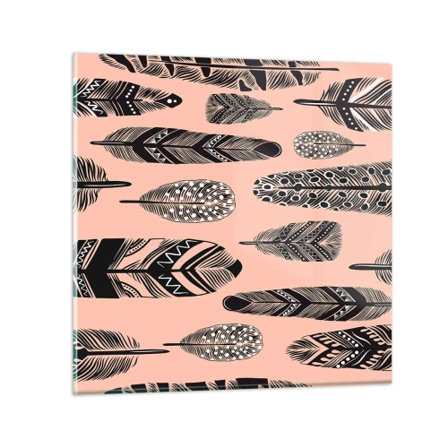 Billede på glas - Indisk samling - 60x60 cm