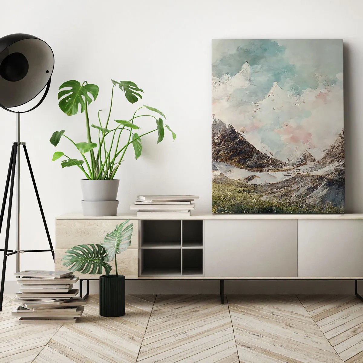 Lærredstryk - Billede på lærred - Stenede knive - 50x70 cm