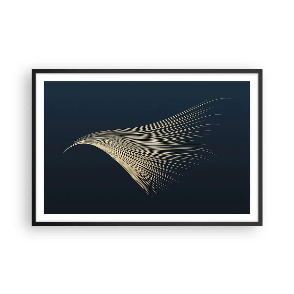 Plakat i sort ramme - Som en engels hår - 91x61 cm
