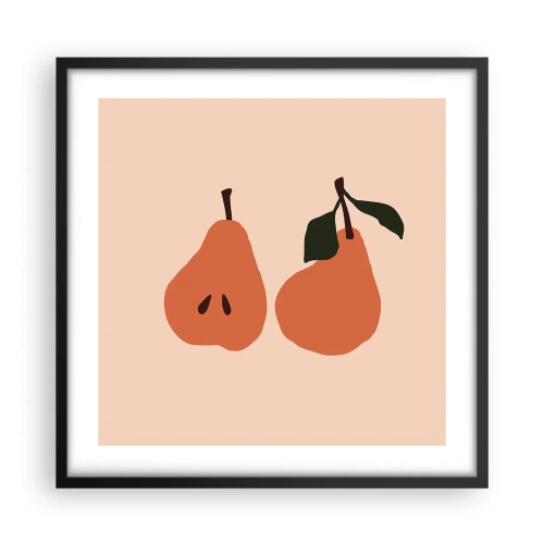 Plakat i sort ramme - Sødmen selv - 50x50 cm