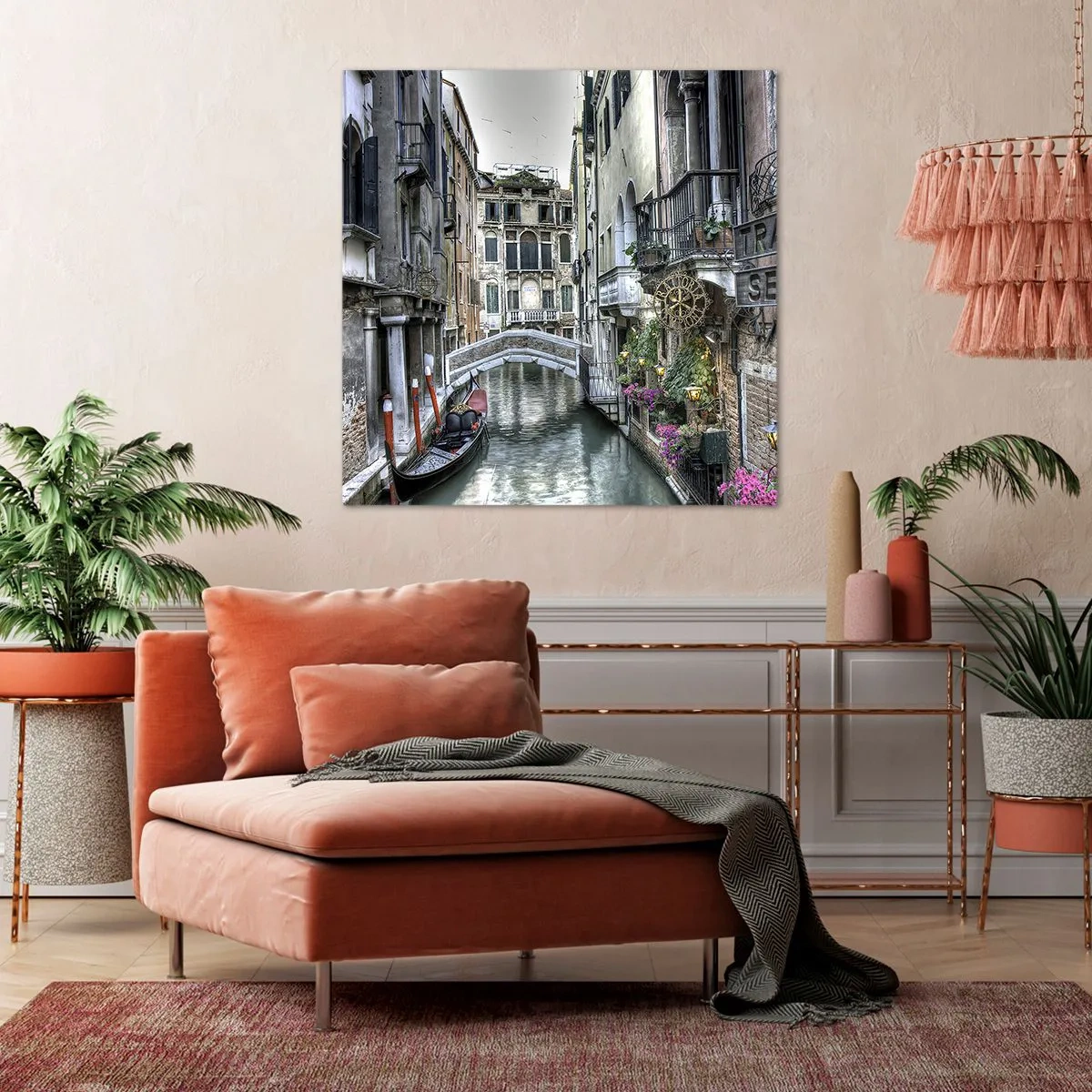 Lærredstryk - Billede på lærred - I århundreder i tavs drømmeri - 70x70 cm