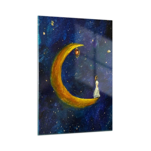 Billede på glas - Kald på verden - 50x70 cm