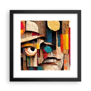 Plakat i sort ramme - Jeg kan se dig... - 30x30 cm