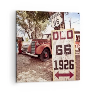 Lærredstryk - Billede på lærred - En legende om det amerikanske landskab - 50x50 cm