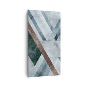 Lærredstryk - Billede på lærred - Sofistikeret elegance i geometri - 65x120 cm