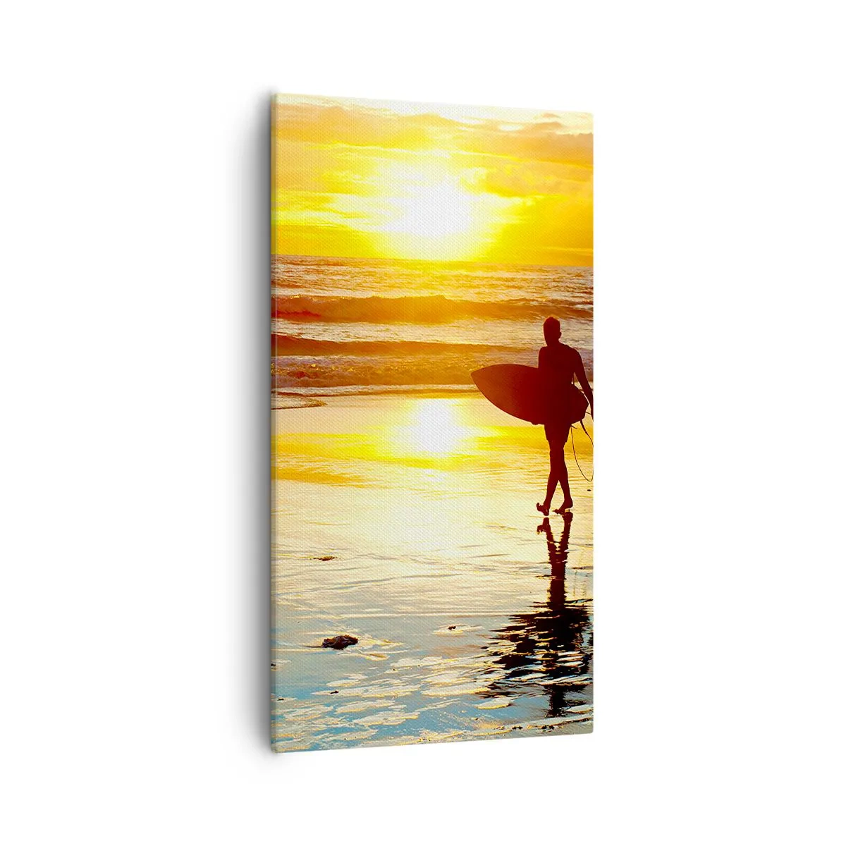 Lærredstryk - Billede på lærred - Krigerens tilbagevenden - 55x100 cm