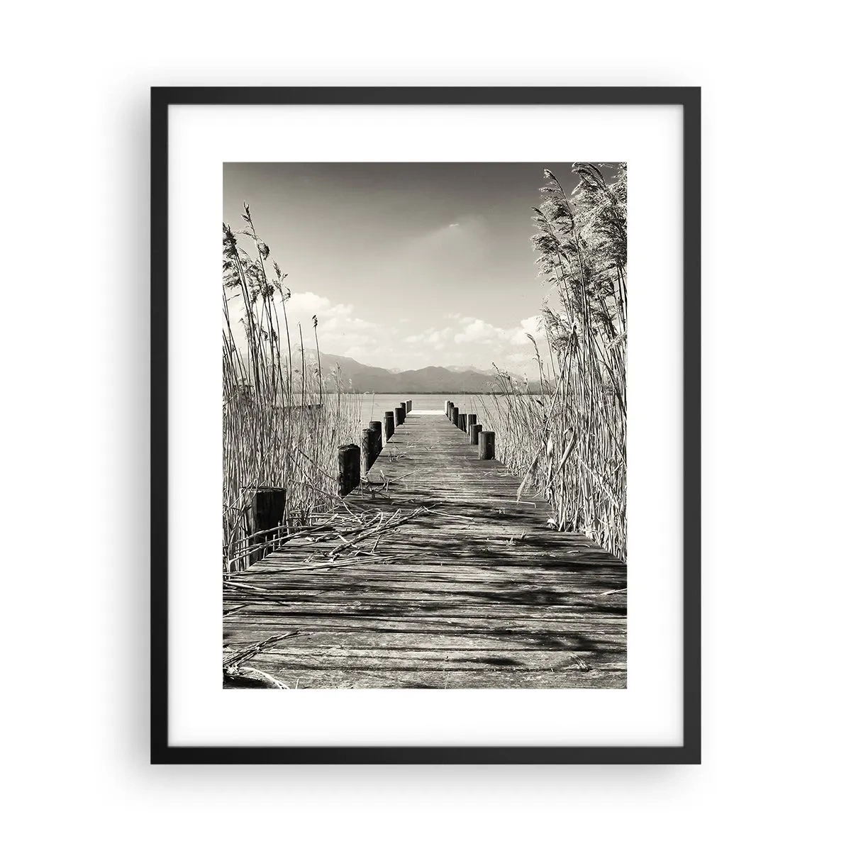 Plakat i sort ramme - I græssernes fred - 40x50 cm