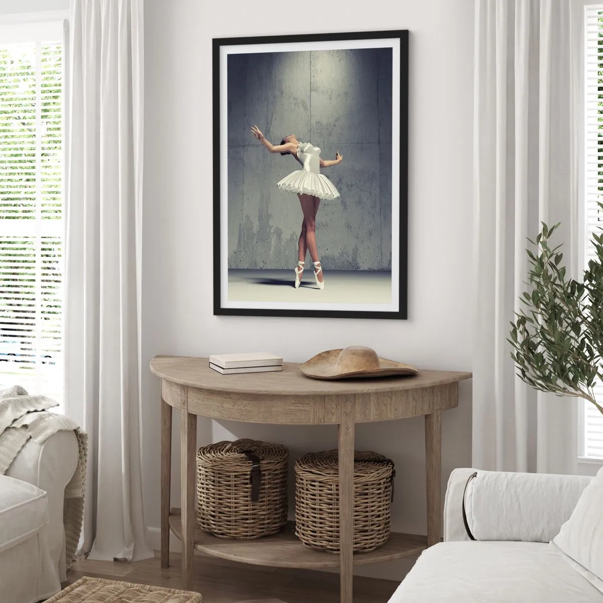 Plakat i sort ramme - Let som en fugl - 40x50 cm