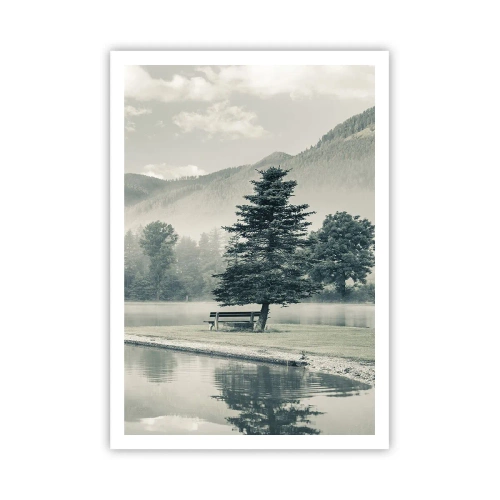 Plakat - Søen sover stadig - 70x100 cm