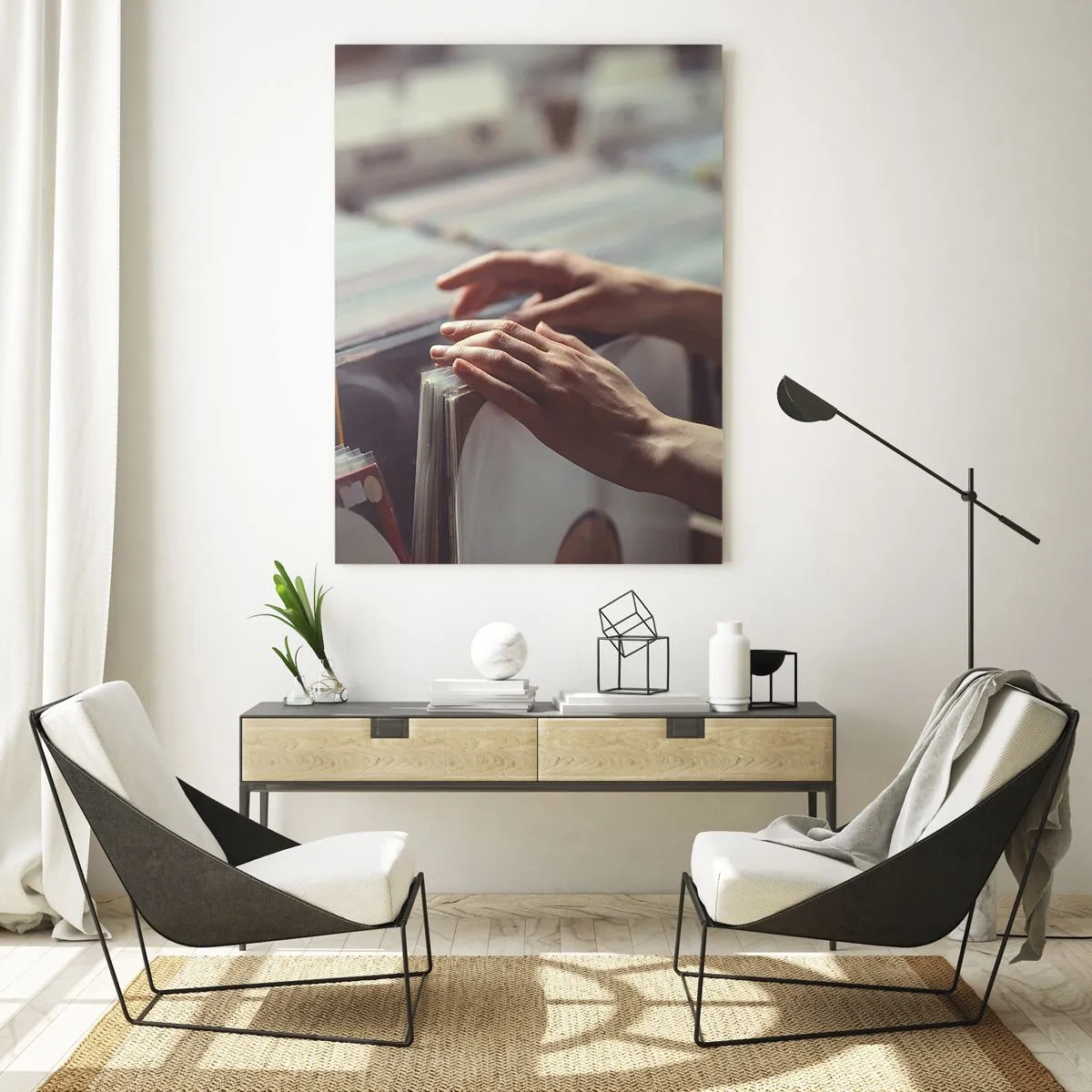 Billede på glas - På jagt efter følelser - 70x100 cm