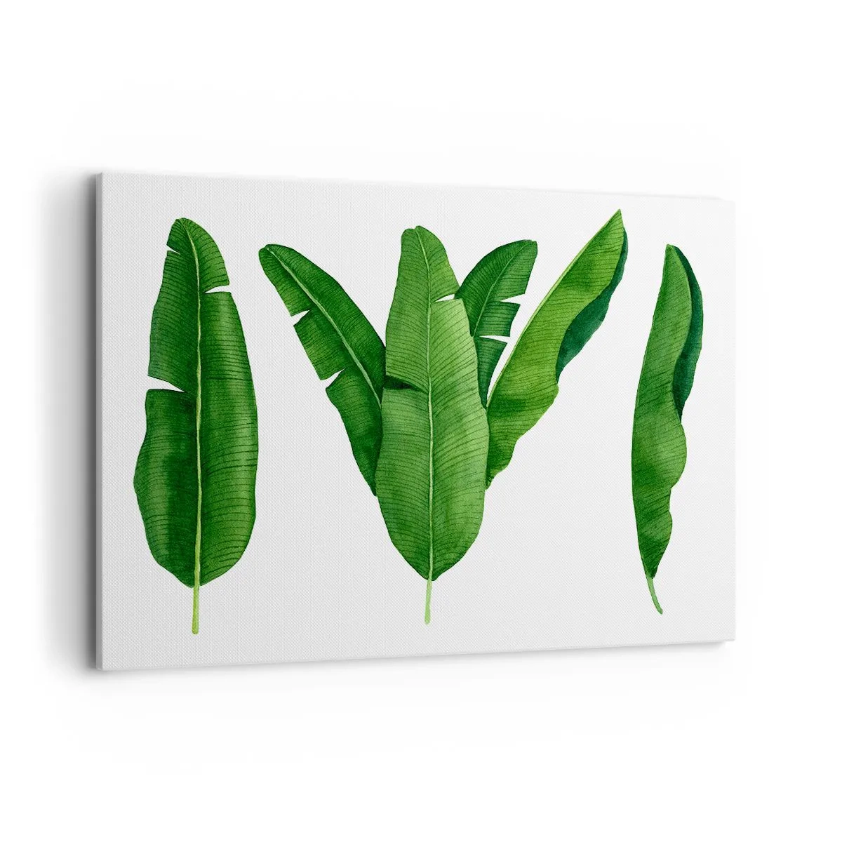 Lærredstryk - Billede på lærred - Grøn symmetri - 120x80 cm