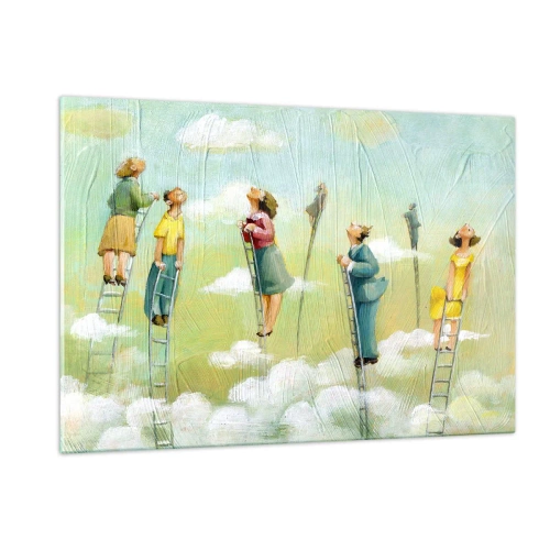 Billede på glas - Bag din drøm - 120x80 cm