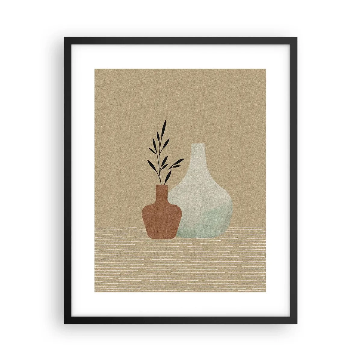 Plakat i sort ramme - Vase og dens idé - 40x50 cm