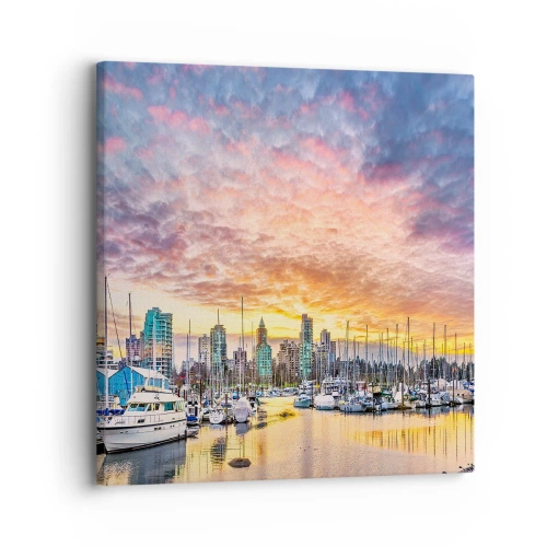 Lærredstryk - Billede på lærred - By med tusind sømænd - 30x30 cm