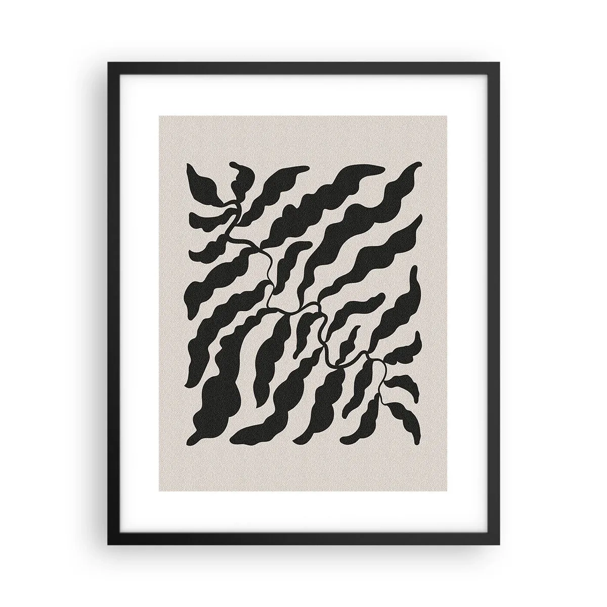 Plakat i sort ramme - En firkants natur - 40x50 cm