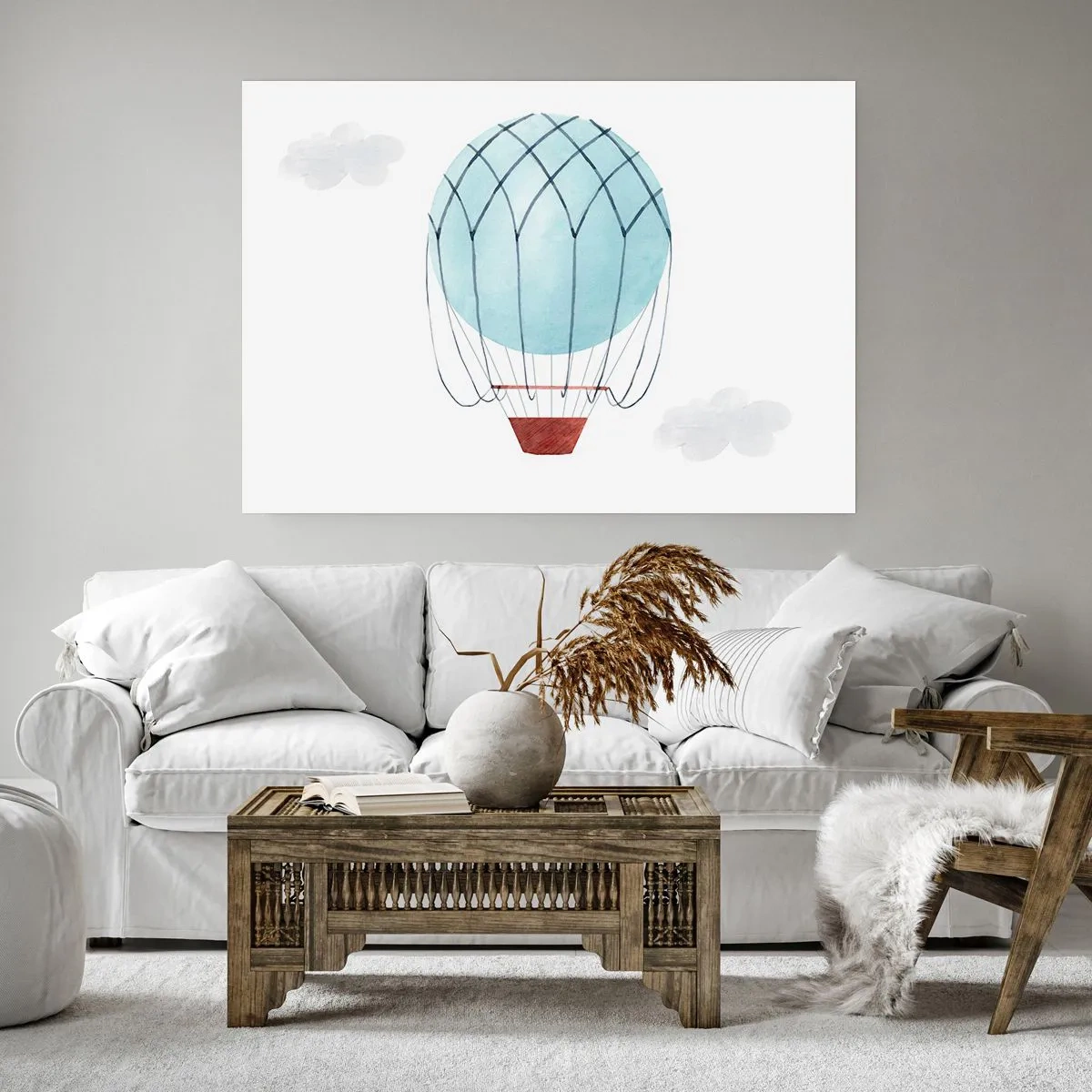 Plakat - Alt i skyerne - 100x70 cm